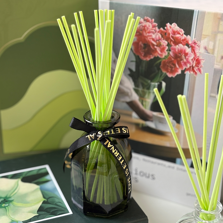 Home Bathroom Supplies - 10/60pcs aromatherapy sticks, green fragrance sticks,