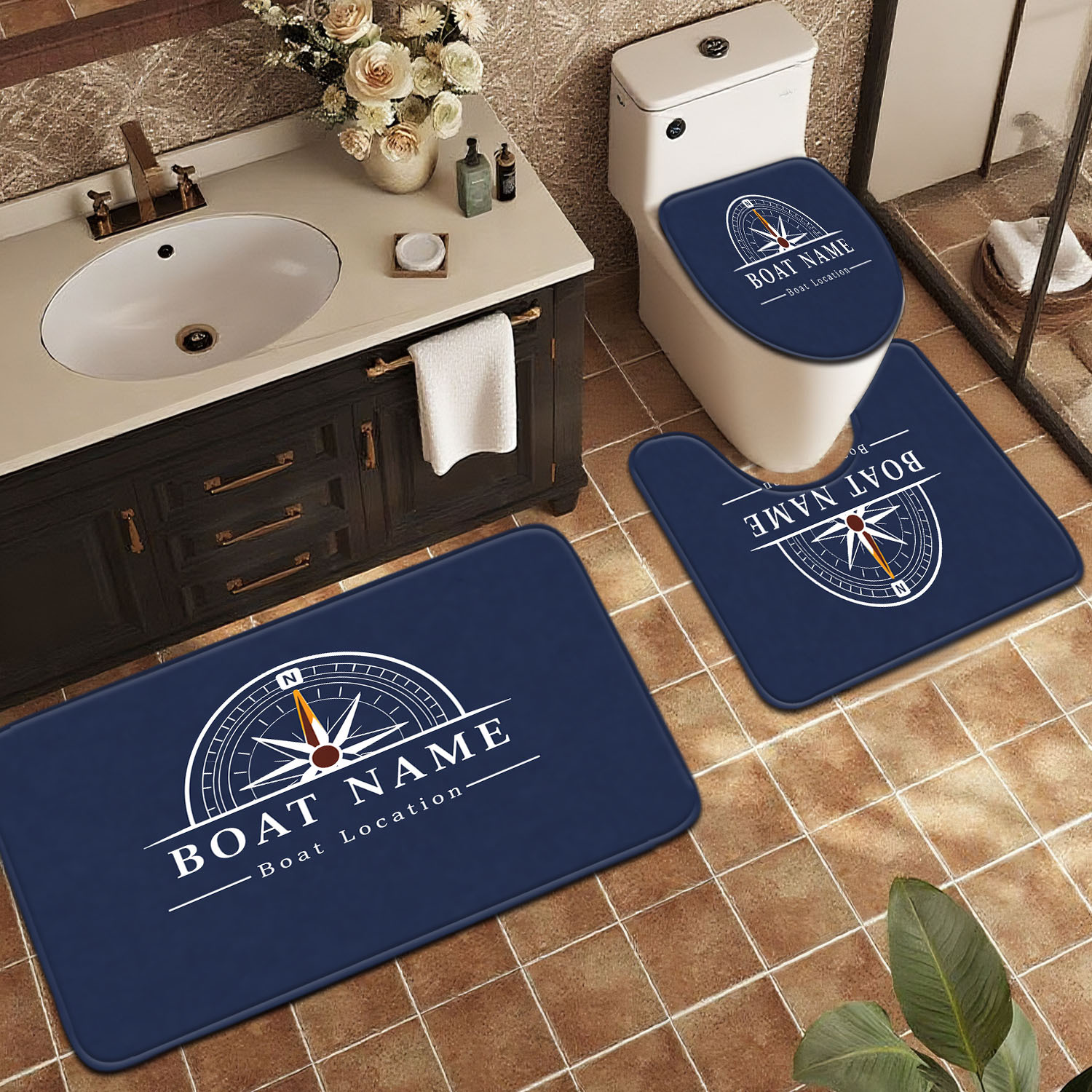Home Made Bathroom Vanity - Premium Bath Mat Set Bathroom Rug