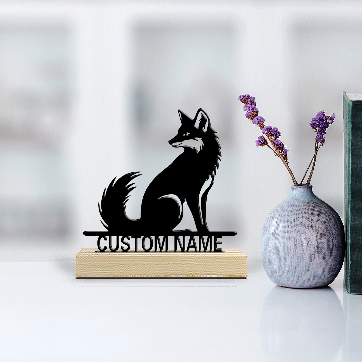 Home Kitchen & Bathroom - 1pc Fashion Personalized Custom Fox Metal