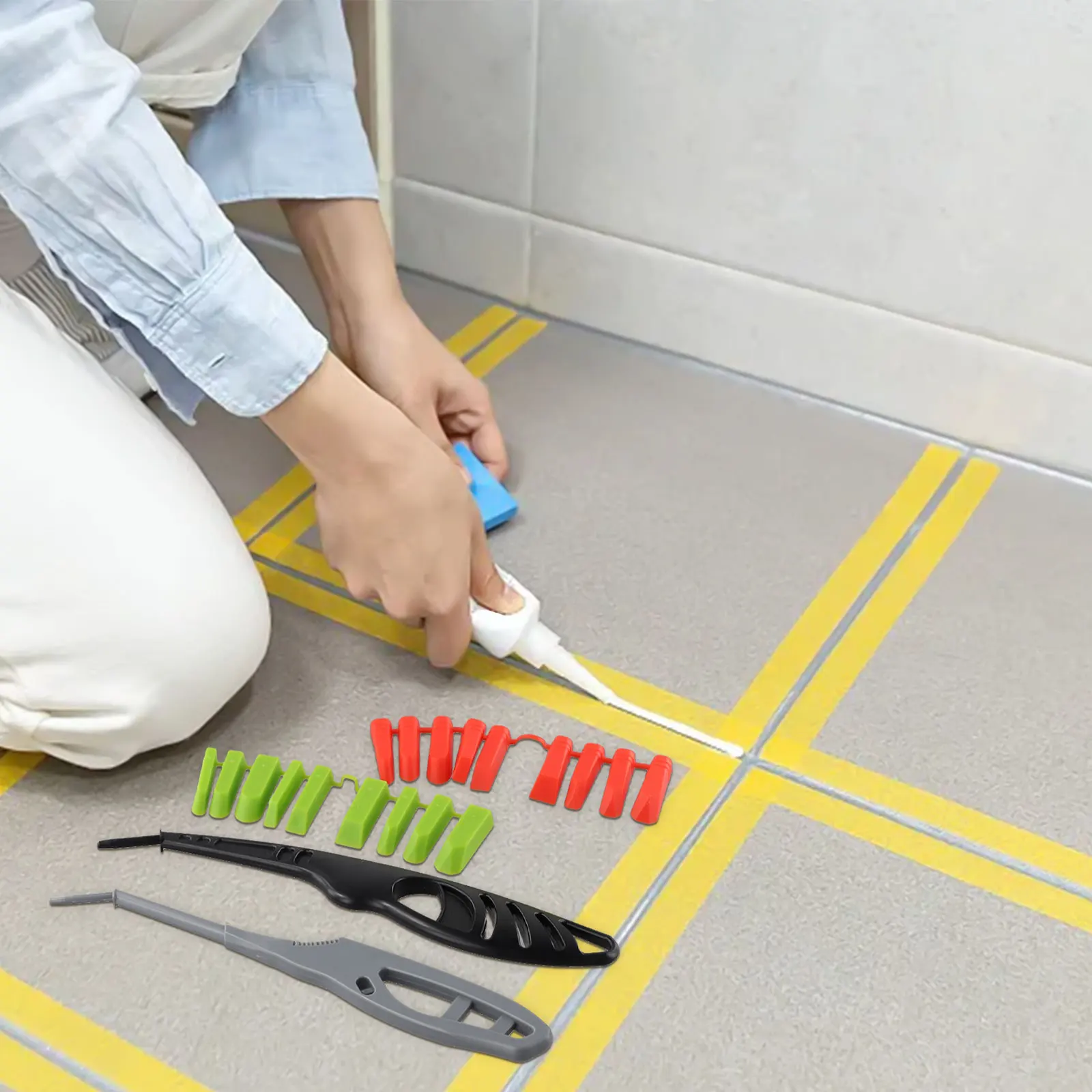 Home Bathroom Repair - Portable Glass Glue Scraper Set for