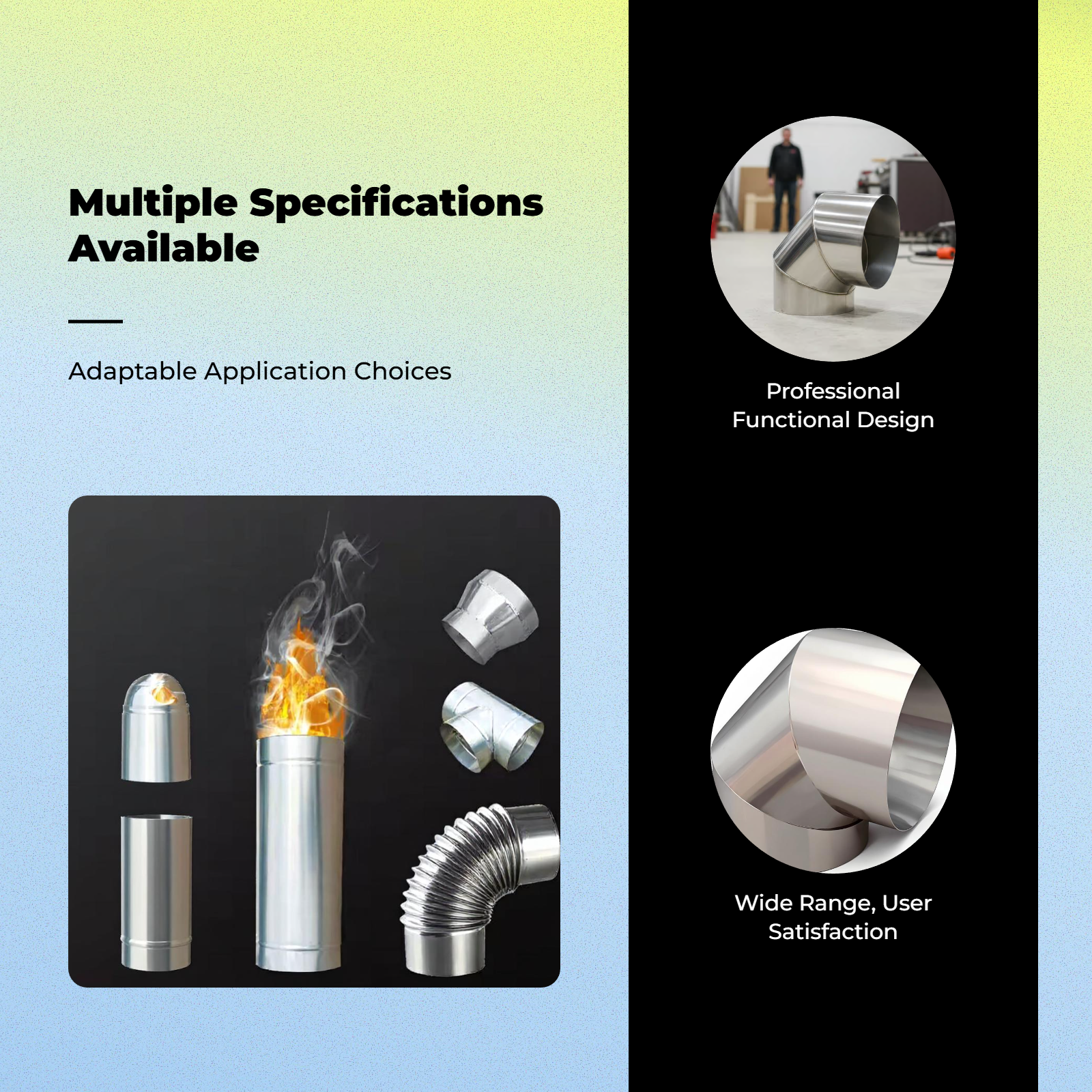 Home Kitchen & Bathroom - Stainless Steel Chimney, Home Use