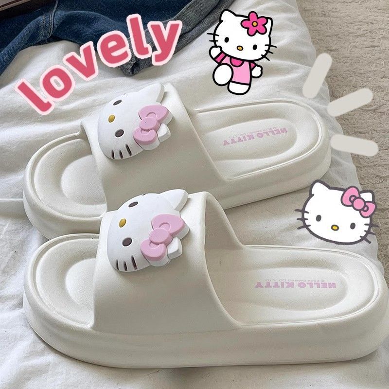 Home Bathroom Size - Sanrio Cute Hello Kitty Girls Slippers