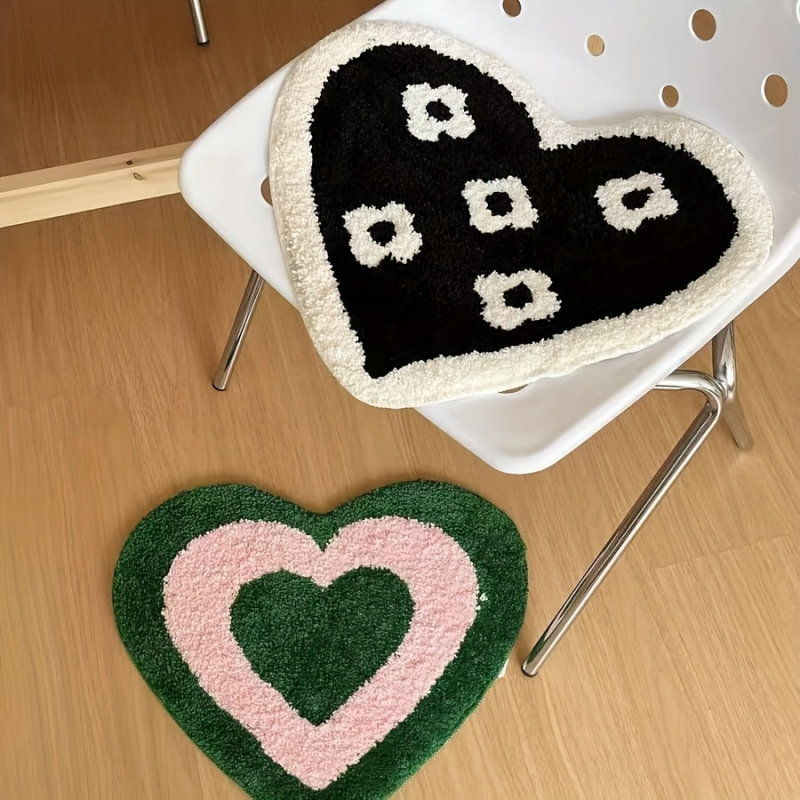 Home Made Bathroom Vanity - VIKAMA Lovely Heart Shaped Fluffy Mini