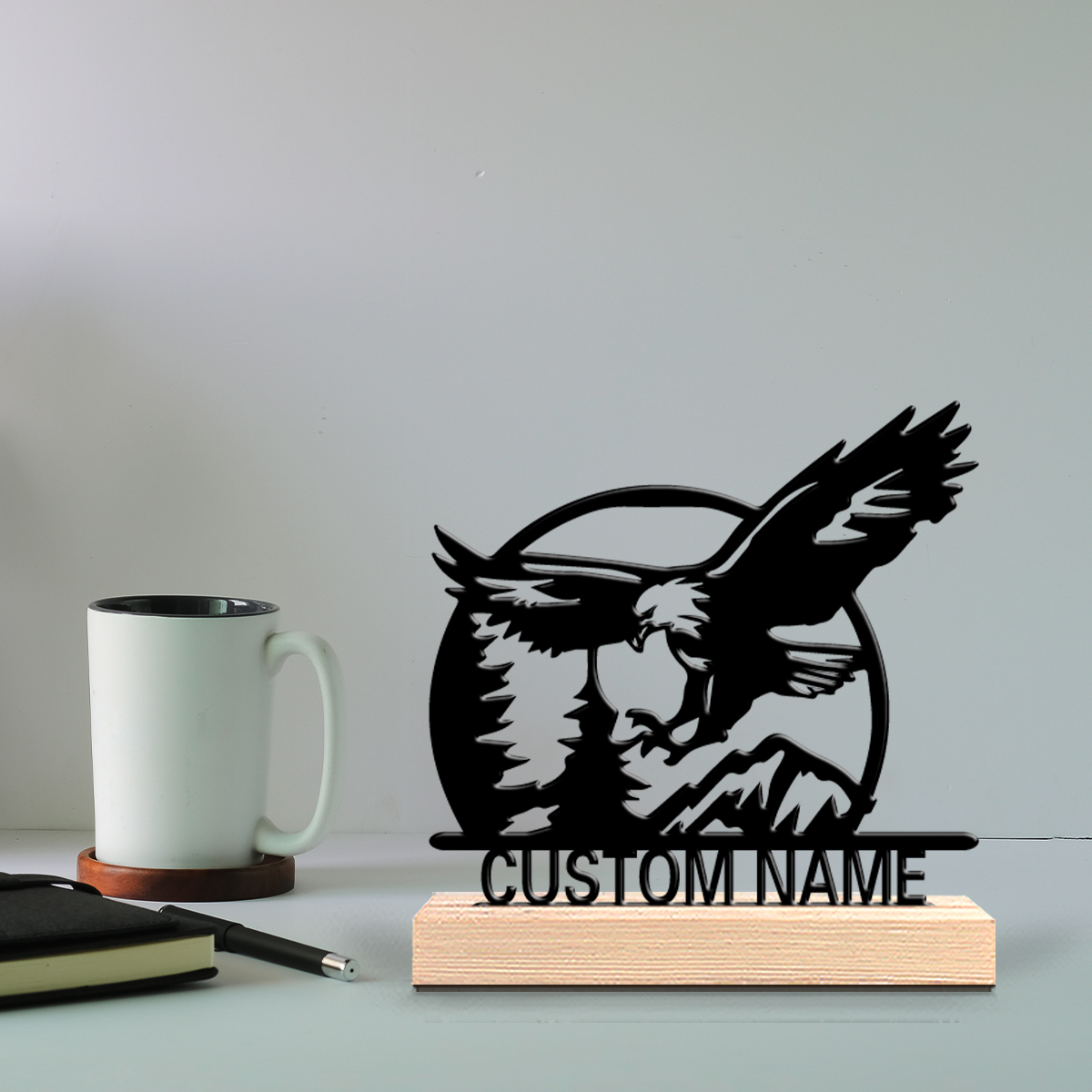 Home Kitchen & Bathroom - 1pc Fun Personalized Custom eagle Wooden