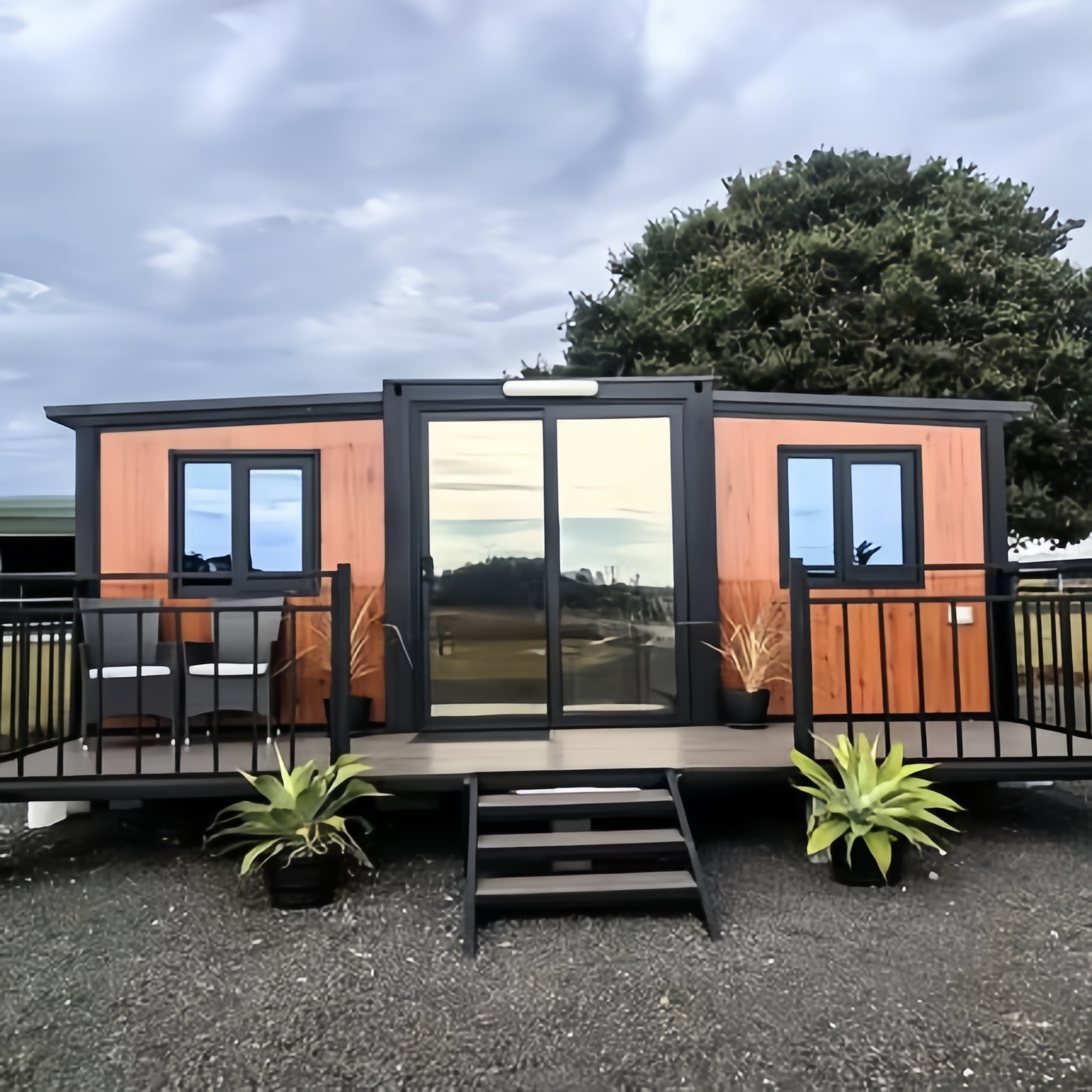 Home Kitchen & Bathroom - 40FT Expandable Modular Prefabricated Container Room