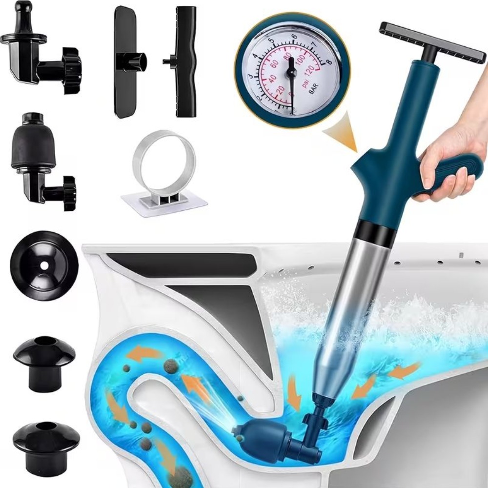 Plunger Toilet - Air toilet plunger set, air drainage