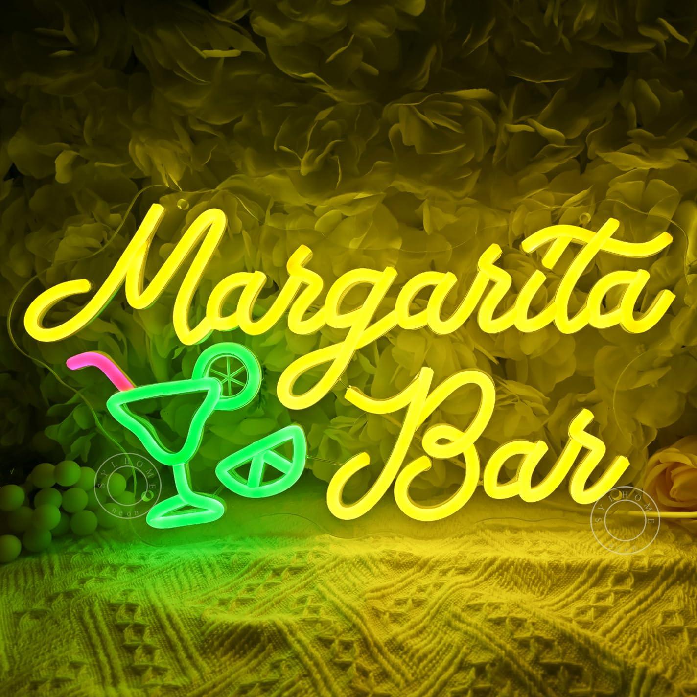 Home Kitchen & Bathroom - Margarita Bar Neon Sign Dimmable LED