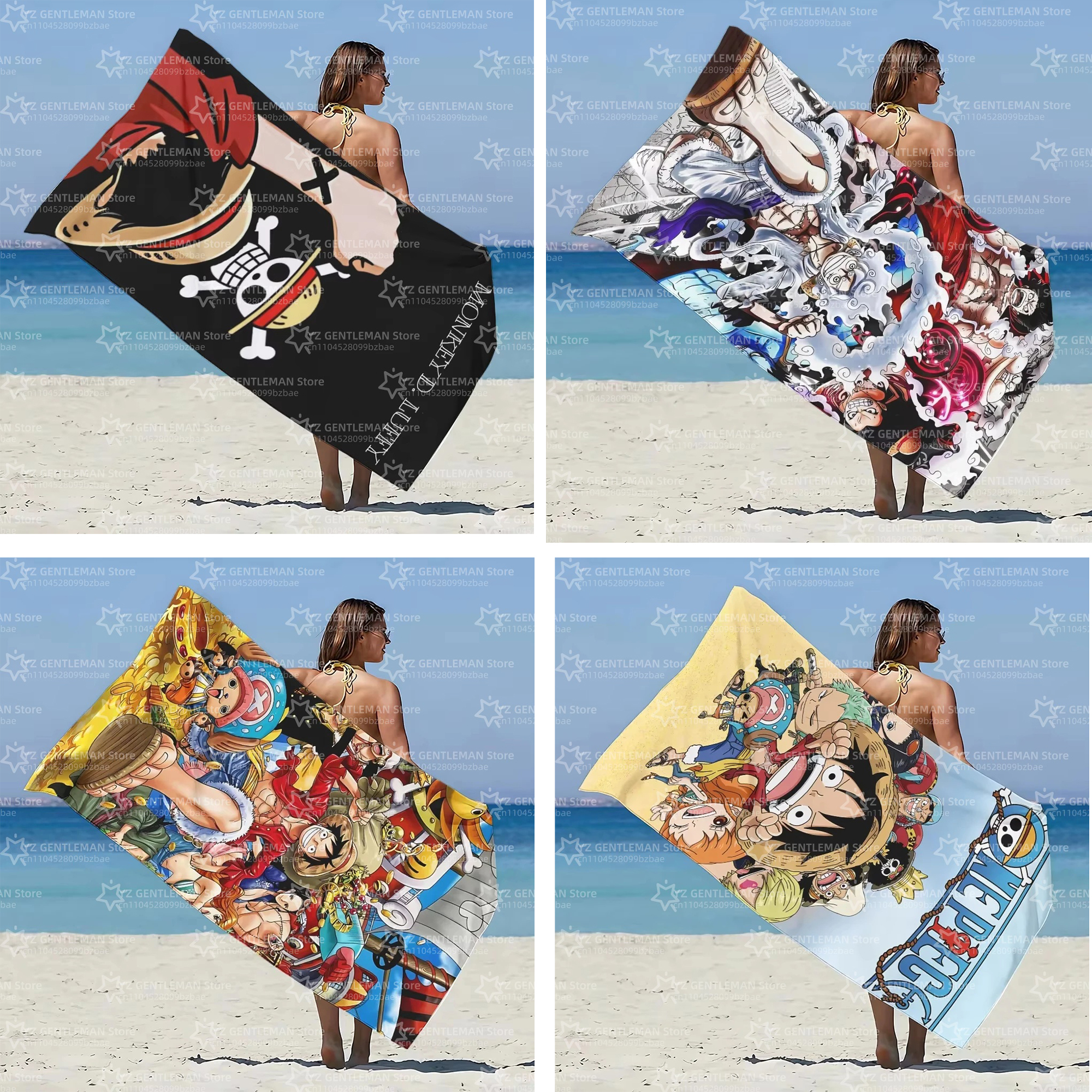 Home Bathroom Set - One Piece Luffy Gear 5 Bathroom