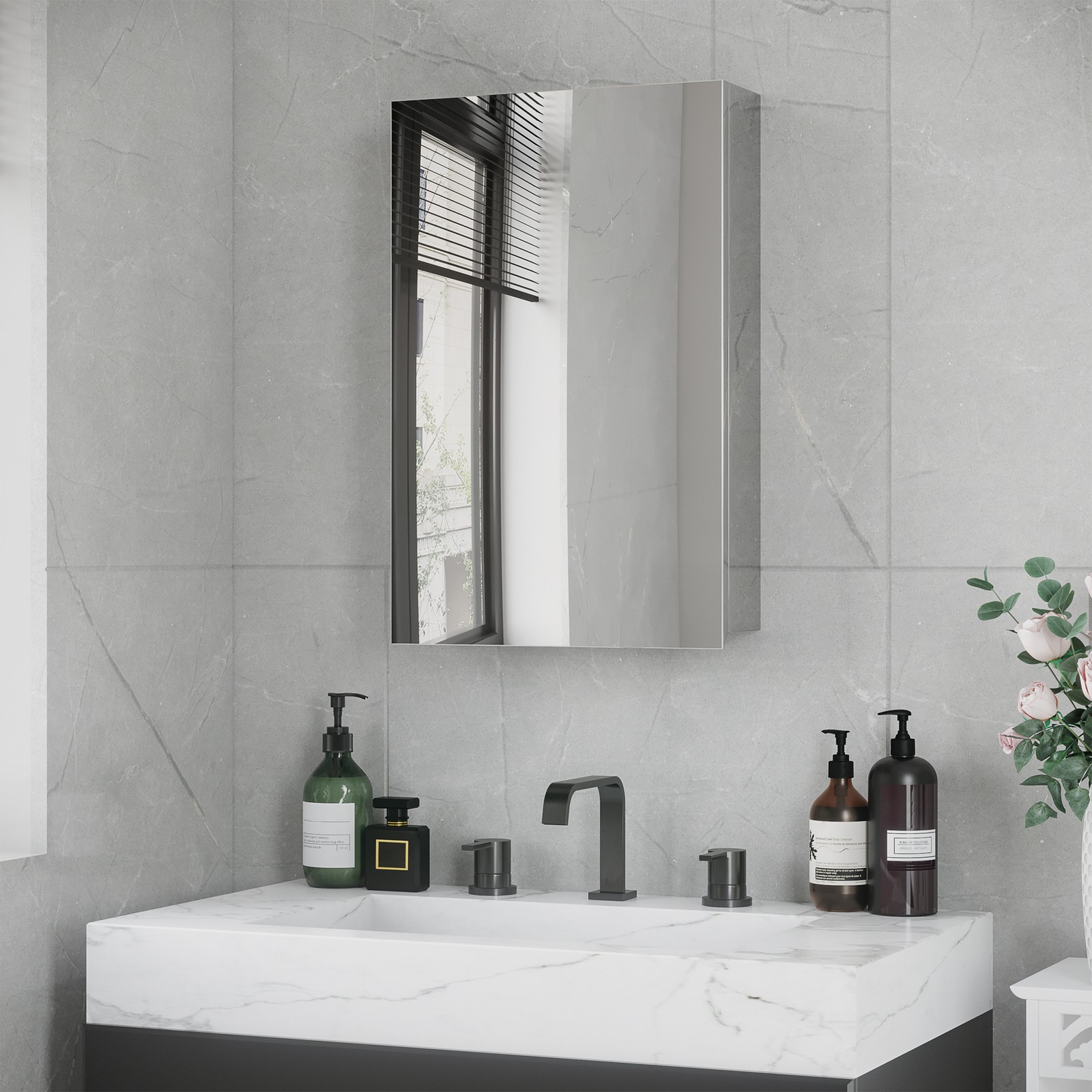 Home Bathroom Door - Bathroom Cabinet Wall Mounted Mirror Cabinet