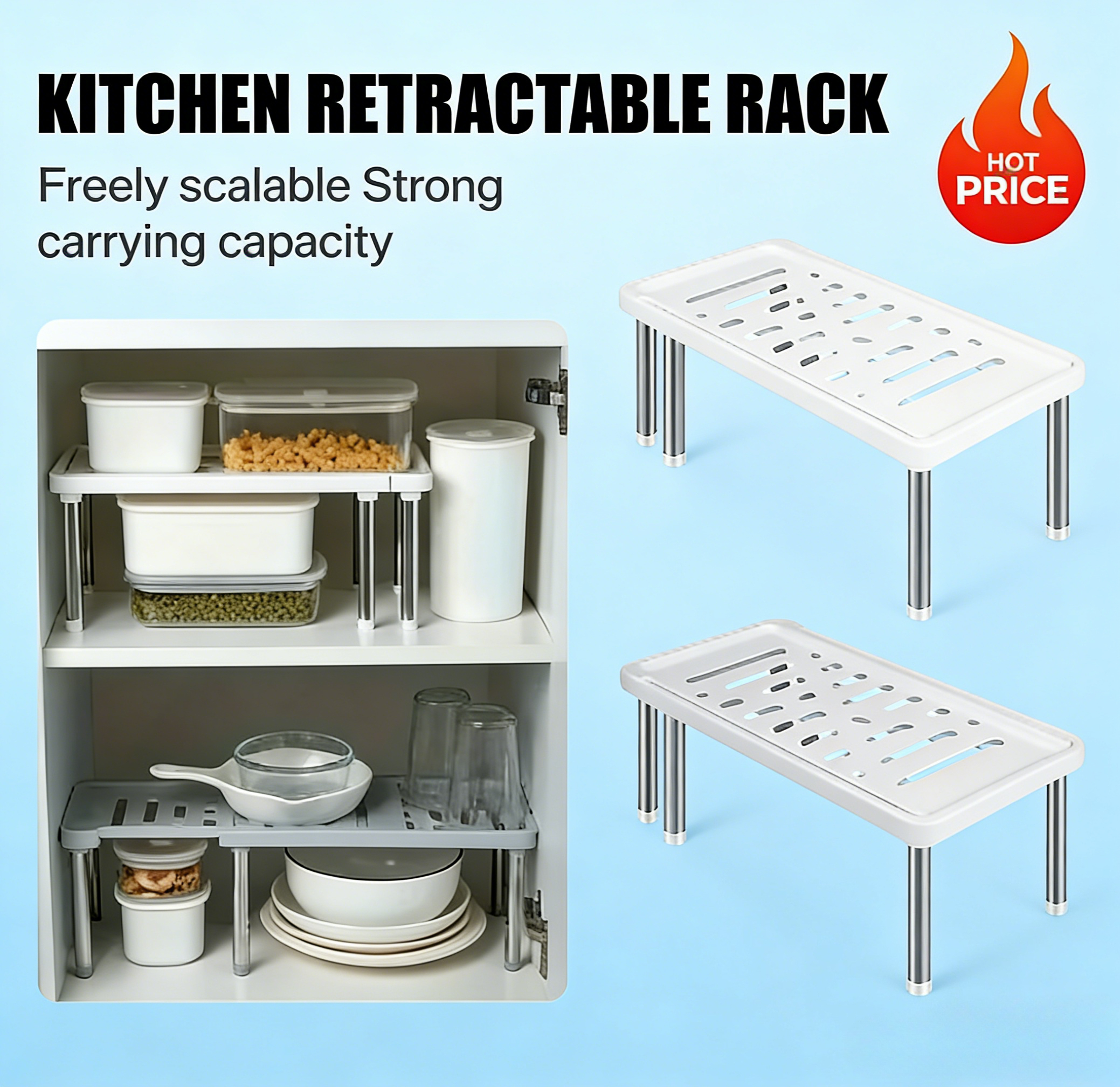 Home Goods Bathroom Storage - Scalable One Piece Multifunctional Storage Rack