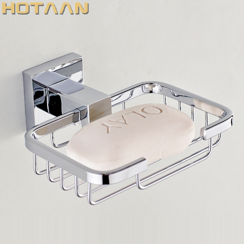 Glass Soap Dish - Strongest Practical design ! Solid stainless