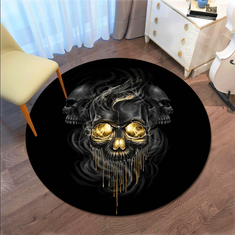 VIKAMA Gothic Skull Round Floo - Home Made Bathroom Vanity ulasan dan harga