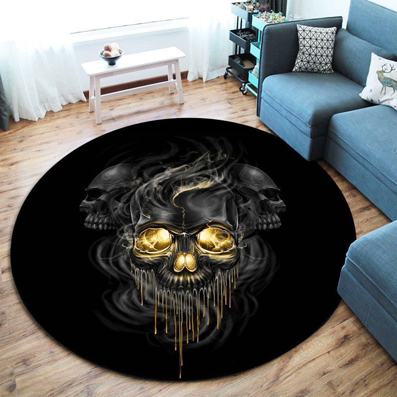 VIKAMA Gothic Skull Round Floo - Home Made Bathroom Vanity ulasan dan harga