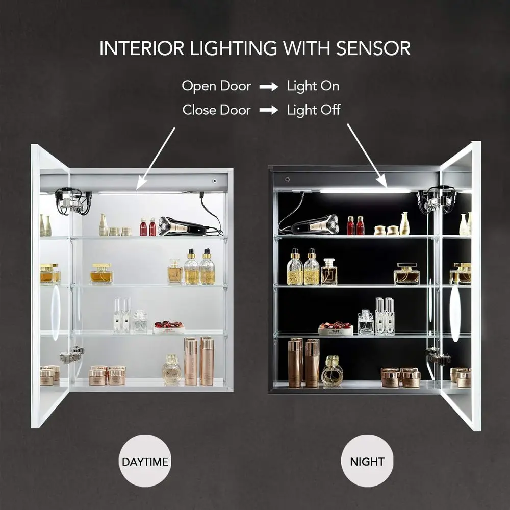 LED Medicine Cabinet with Mirr - Bathroom Mirror Led ulasan dan harga