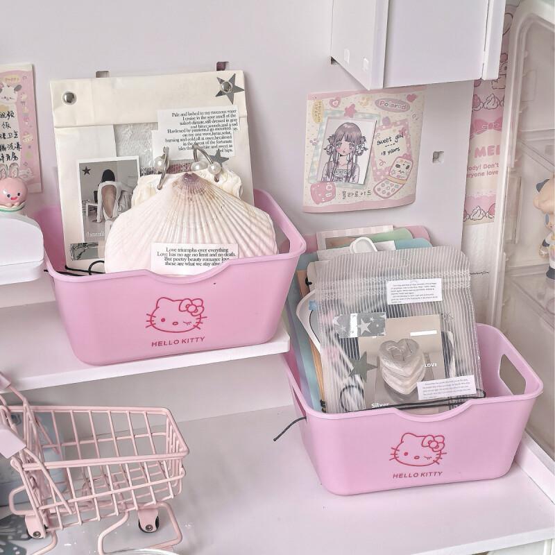 Cute pink storage desktop stor - Home Goods Bathroom Storage ulasan dan harga