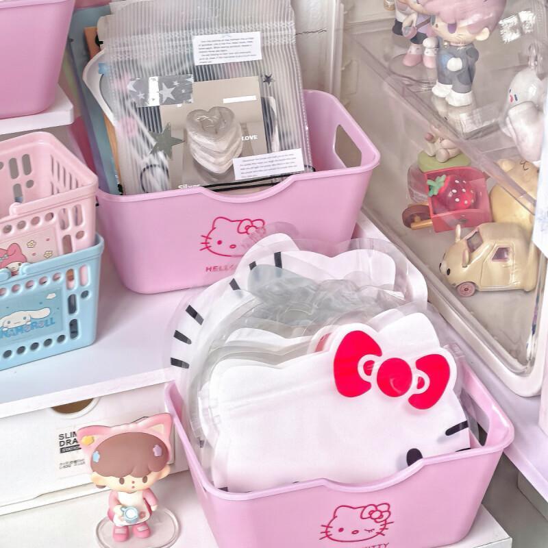 Cute pink storage desktop stor - Home Goods Bathroom Storage ulasan dan harga