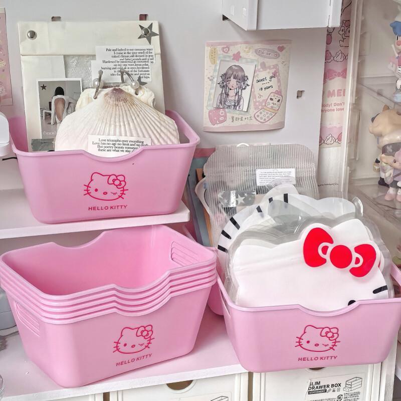 Cute pink storage desktop stor - Home Goods Bathroom Storage ulasan dan harga