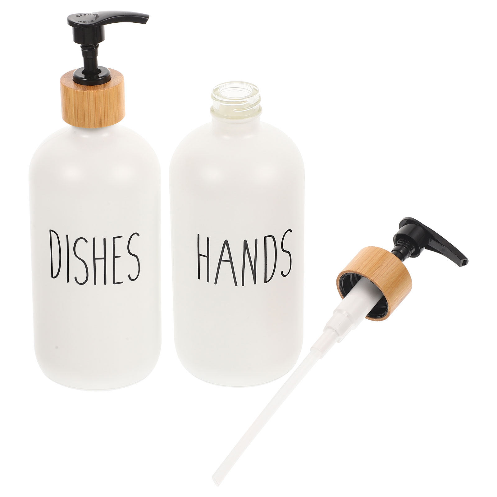 2Pcs Manual Soap Dispenser Gla - Glass Soap Dish ulasan dan harga