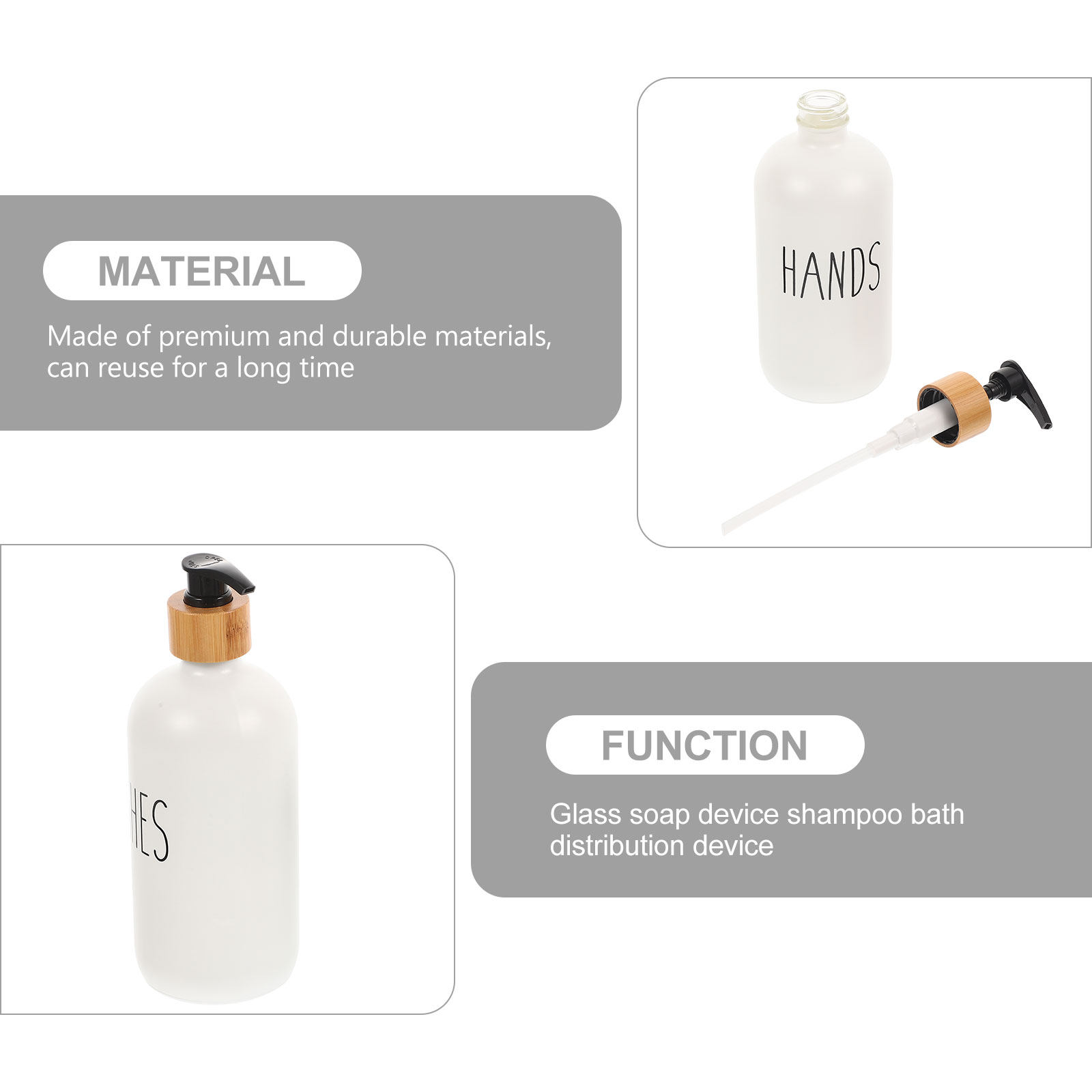 2Pcs Manual Soap Dispenser Gla - Glass Soap Dish ulasan dan harga