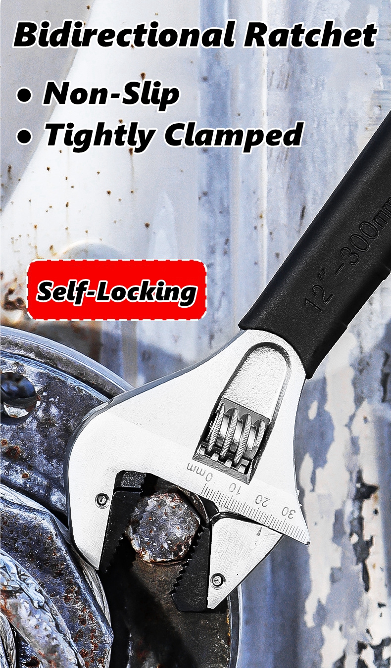 Adjustable Ratchet Wrench Non- - Home Bathroom Repair ulasan dan harga
