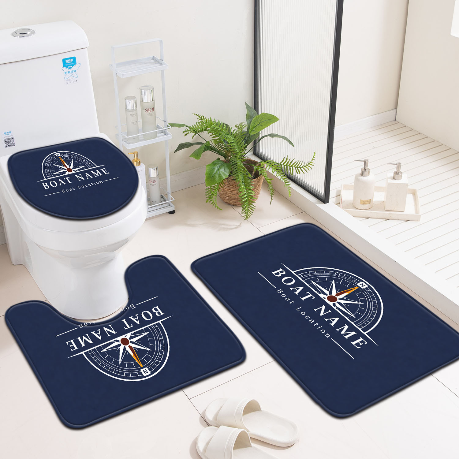Premium Bath Mat Set Bathroom  - Home Made Bathroom Vanity ulasan dan harga