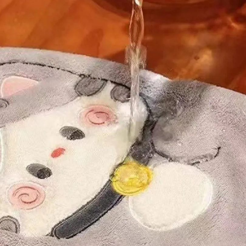 Cute Cat Hand Towel Quick Dryi - Home Bathroom Supplies ulasan dan harga