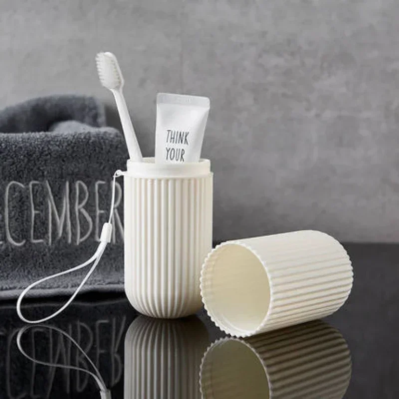 Travel Toothbrush Cup Box Roun - Home Bathroom Supplies ulasan dan harga