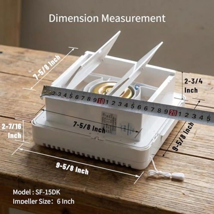 6 ch Small Wdow Shutter Exhaus - Home Bathroom Extractor Fan ulasan dan harga