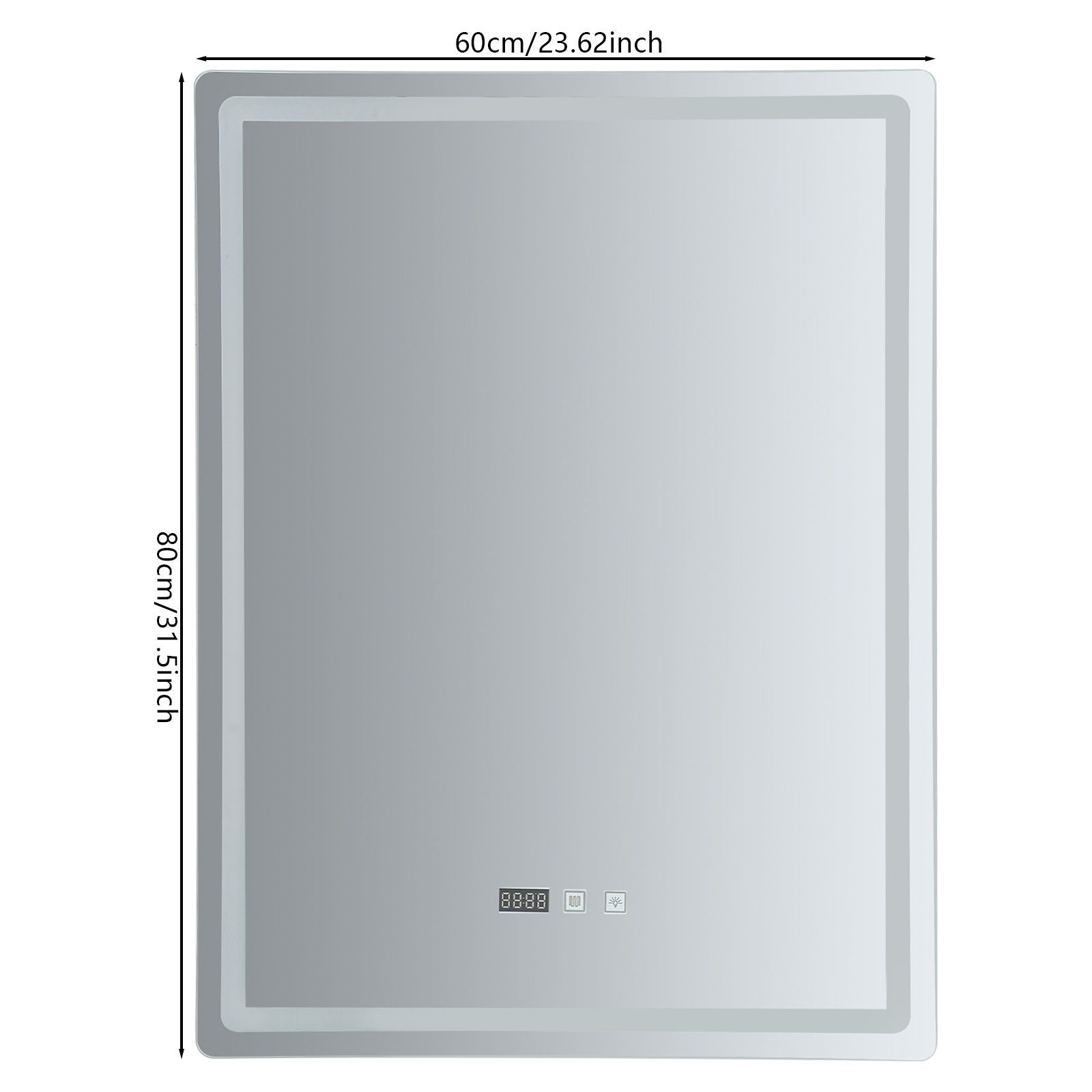 LED Bathroom Wall Mirror, Smar - Bathroom Mirror Led ulasan dan harga