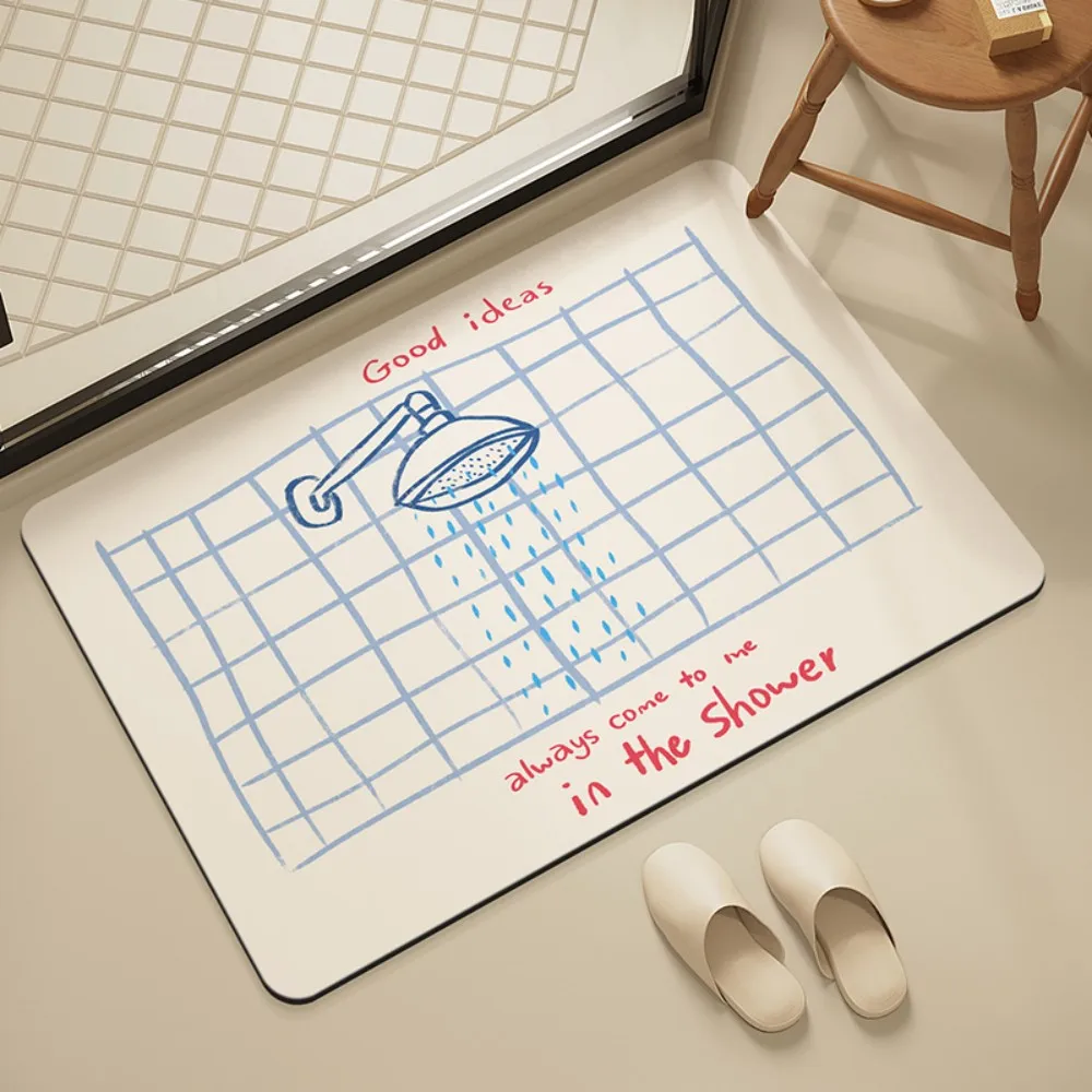 Witty Bathroom-Themed Mat for  - Home Made Bathroom Vanity ulasan dan harga