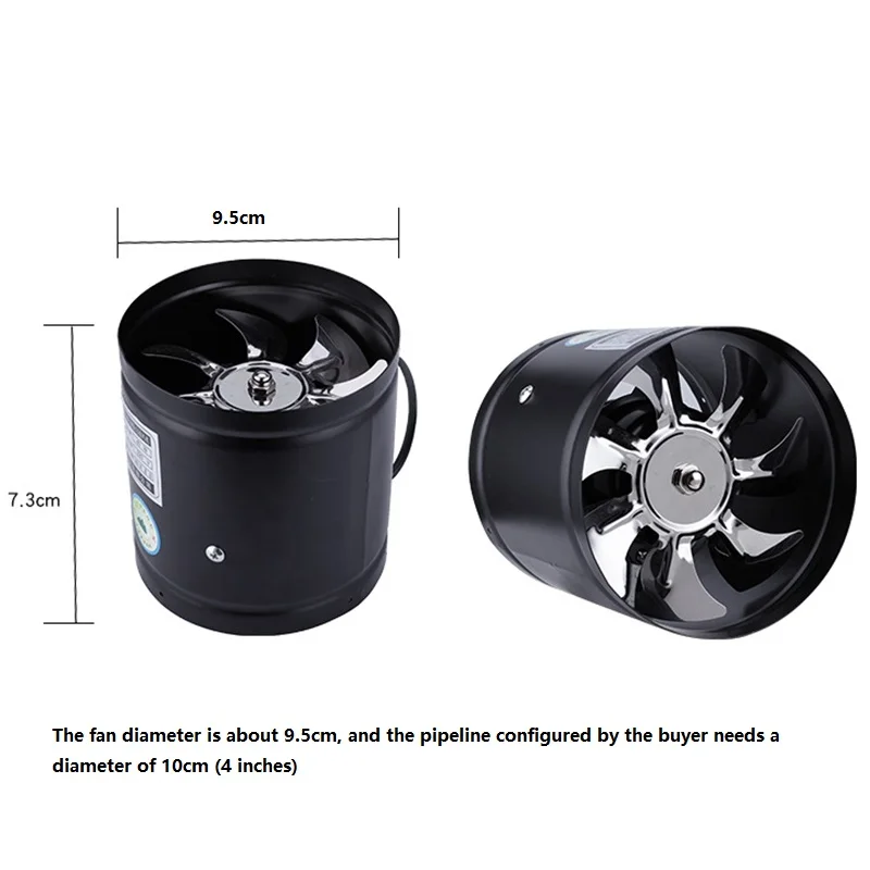4 Inch Fan Air Ventilator For  - Home Bathroom Extractor Fan ulasan dan harga