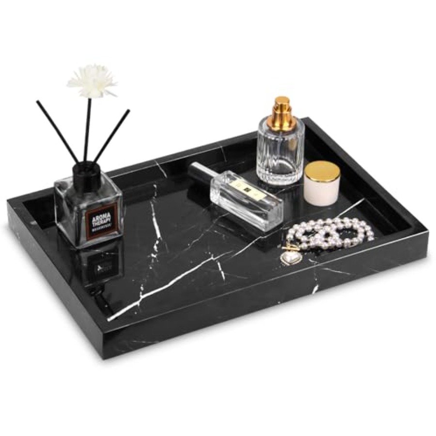 Marble Bathroom Vanity Tray, N - Home Bathroom ulasan dan harga