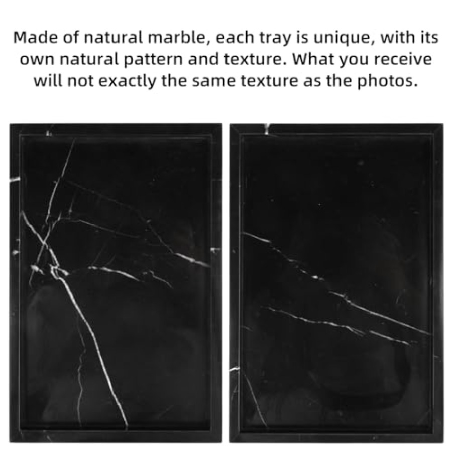 Marble Bathroom Vanity Tray, N - Home Bathroom ulasan dan harga