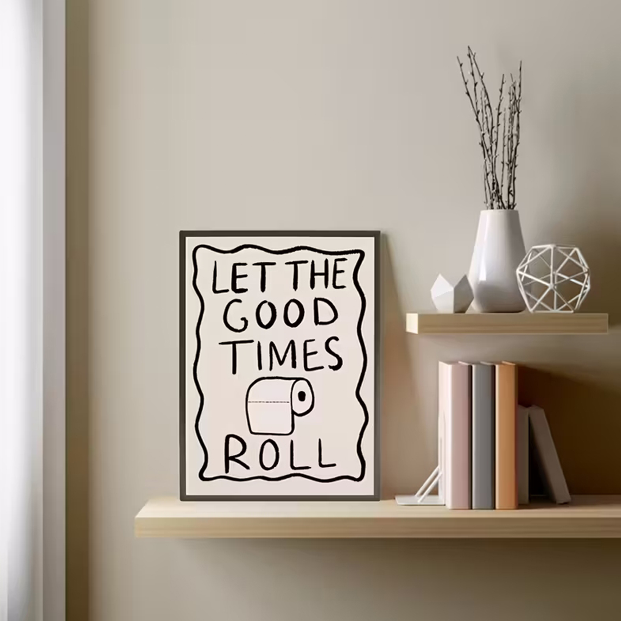 Funny Toilet  Let The G00d Tim - Home Bathroom Wall Decor ulasan dan harga