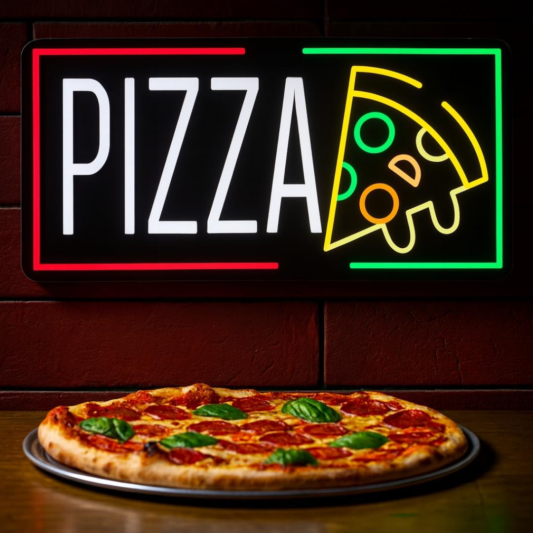 Pizza Neon Sign Business USB L - Home Kitchen & Bathroom ulasan dan harga