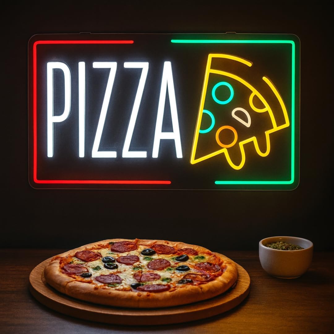 Pizza Neon Sign Business USB L - Home Kitchen & Bathroom ulasan dan harga