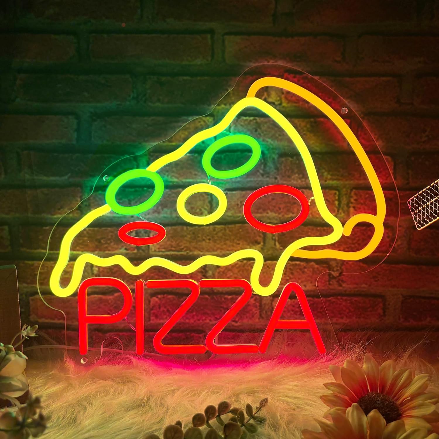 Pizza Neon Sign Business USB L - Home Kitchen & Bathroom ulasan dan harga