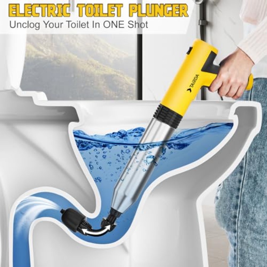 Electric Toilet Plunger, High  - Plunger Toilet ulasan dan harga