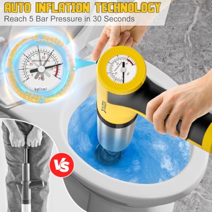 Electric Toilet Plunger, High  - Plunger Toilet ulasan dan harga