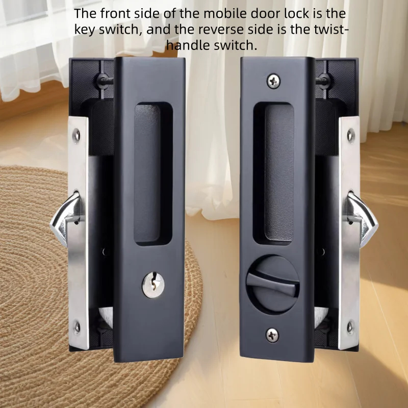 Durable Black Hook Sliding Doo - Home Bathroom Door ulasan dan harga