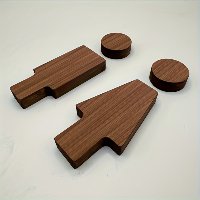 2PCS Wooden Bathroom Sign for  - Home Bathroom Door ulasan dan harga