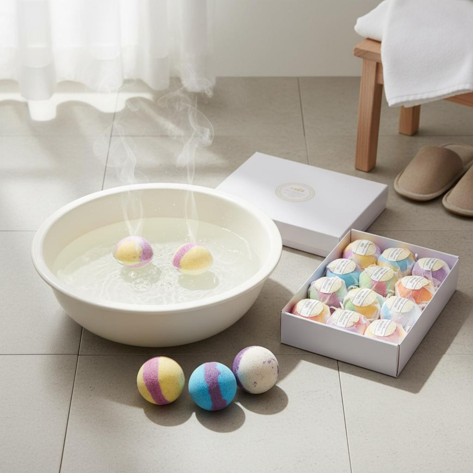 Bath Fizzy Foam Bath Orb Gift  - Home Bathroom Set ulasan dan harga