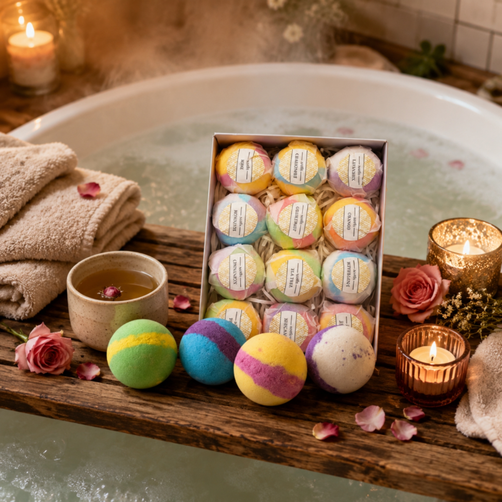 Bath Fizzy Foam Bath Orb Gift  - Home Bathroom Set ulasan dan harga