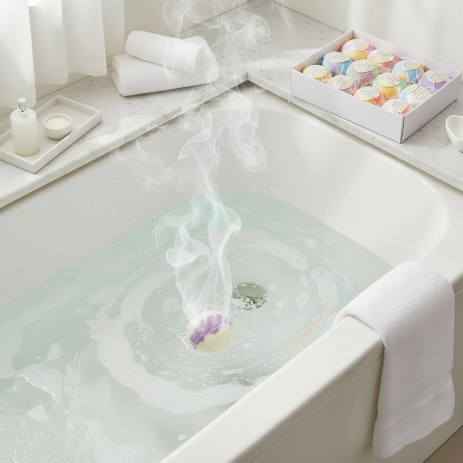 Bath Fizzy Foam Bath Orb Gift  - Home Bathroom Set ulasan dan harga