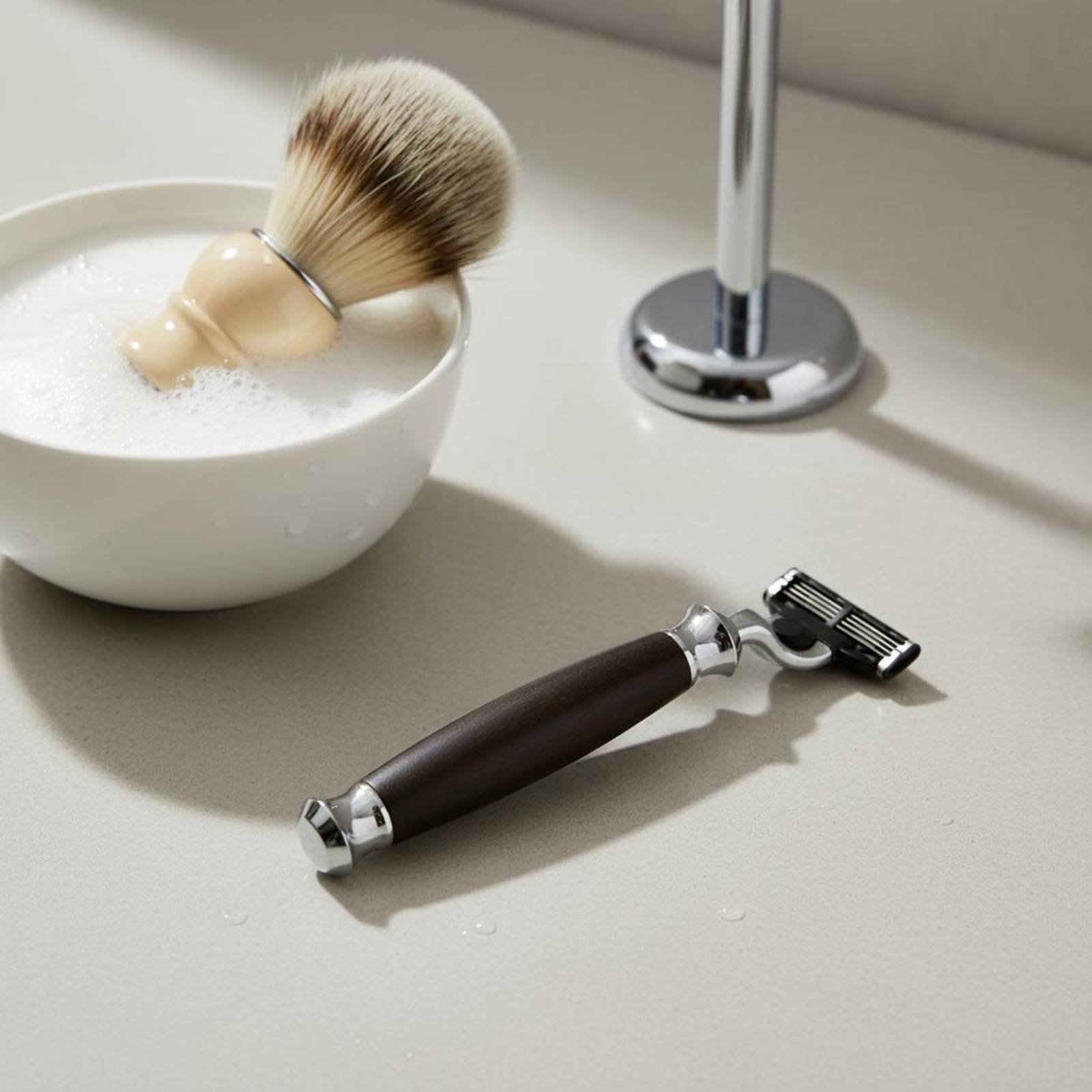 Badger Brush Shaving Set Easy  - Home Bathroom Set ulasan dan harga