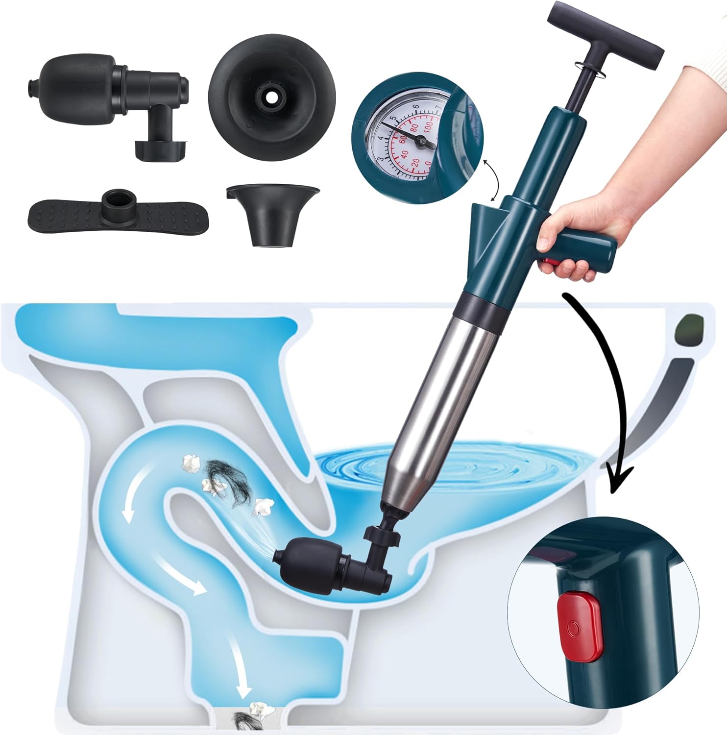 Toilet Plunger Drain Clog Remo - Plunger Toilet ulasan dan harga