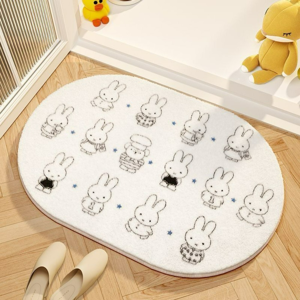 Miffy Cartoon Floor Mat Soft I - Home Bathroom Supplies ulasan dan harga