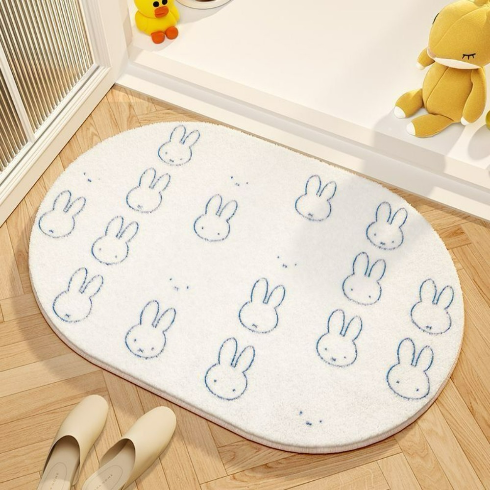 Miffy Cartoon Floor Mat Soft I - Home Bathroom Supplies ulasan dan harga