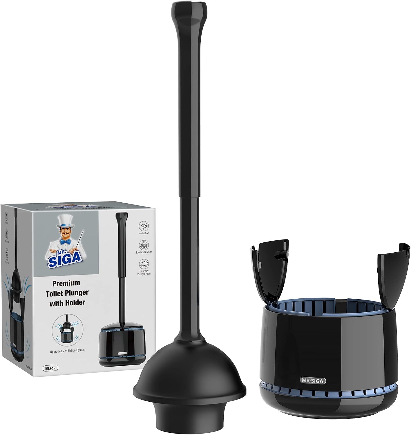 Toilet Plunger with Holder, He - Plunger Toilet ulasan dan harga