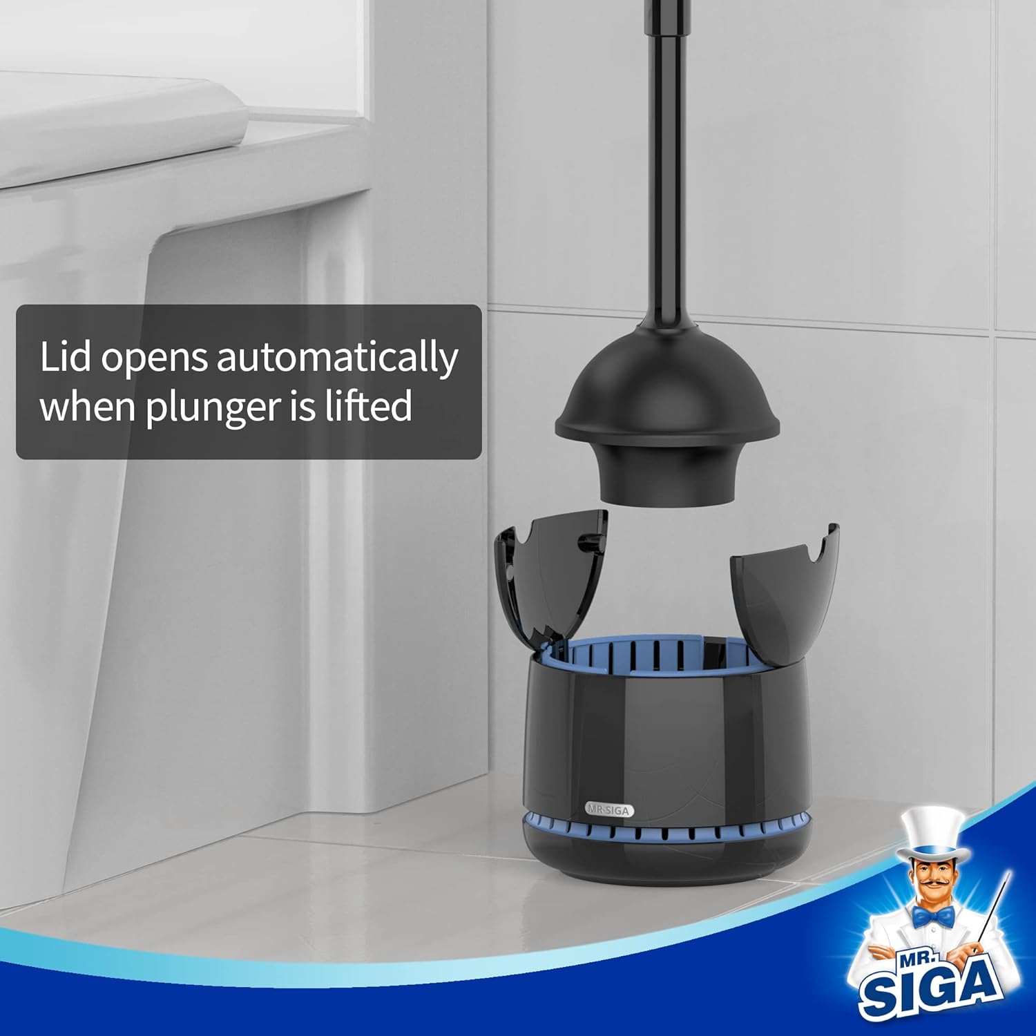 Toilet Plunger with Holder, He - Plunger Toilet ulasan dan harga